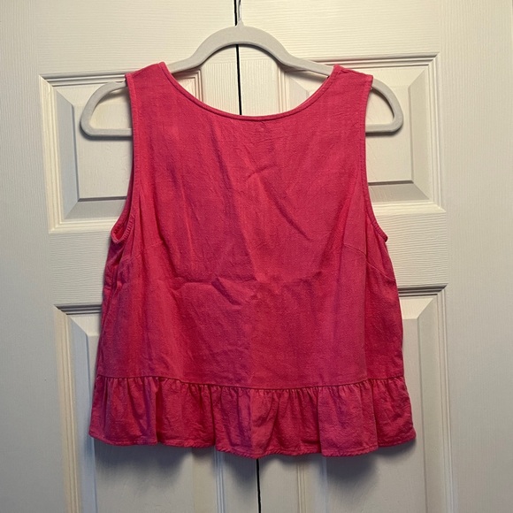 Pink Linen Matching Pant Set - Picture 5 of 5